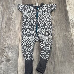 Bonds Gray Patterned Kids One Piece